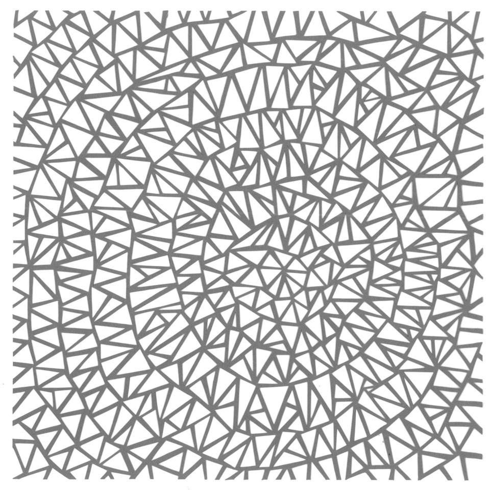 Centre, Grey Papercut