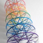 Vessel, PET bottle andf embroidery thread, 2016