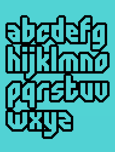 spacepixel font